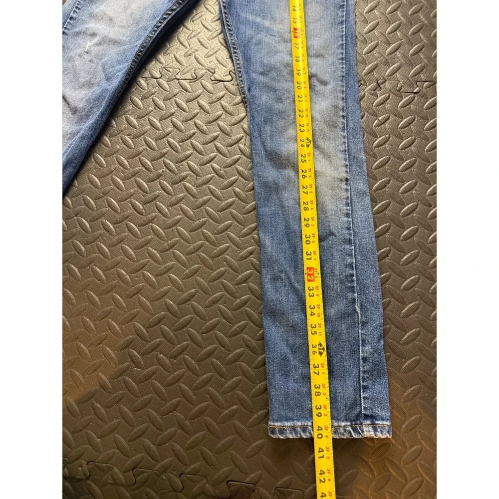 Levis 510 Skinny Fit Mens Jeans 34x32 Medium Wash Blue WaterLess 05510-0721